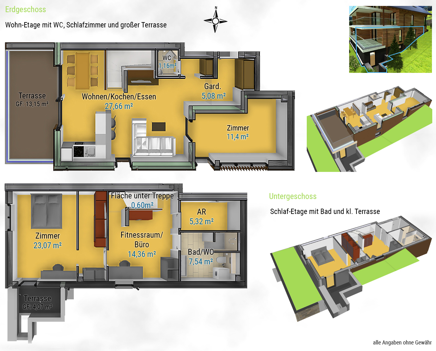 Sierra Nevada: Maisonettewohnung